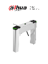 DAHUA DHI-ASGG520T - Torniquete de Acceso Peatonal/Fabricado en Acero Inoxidable