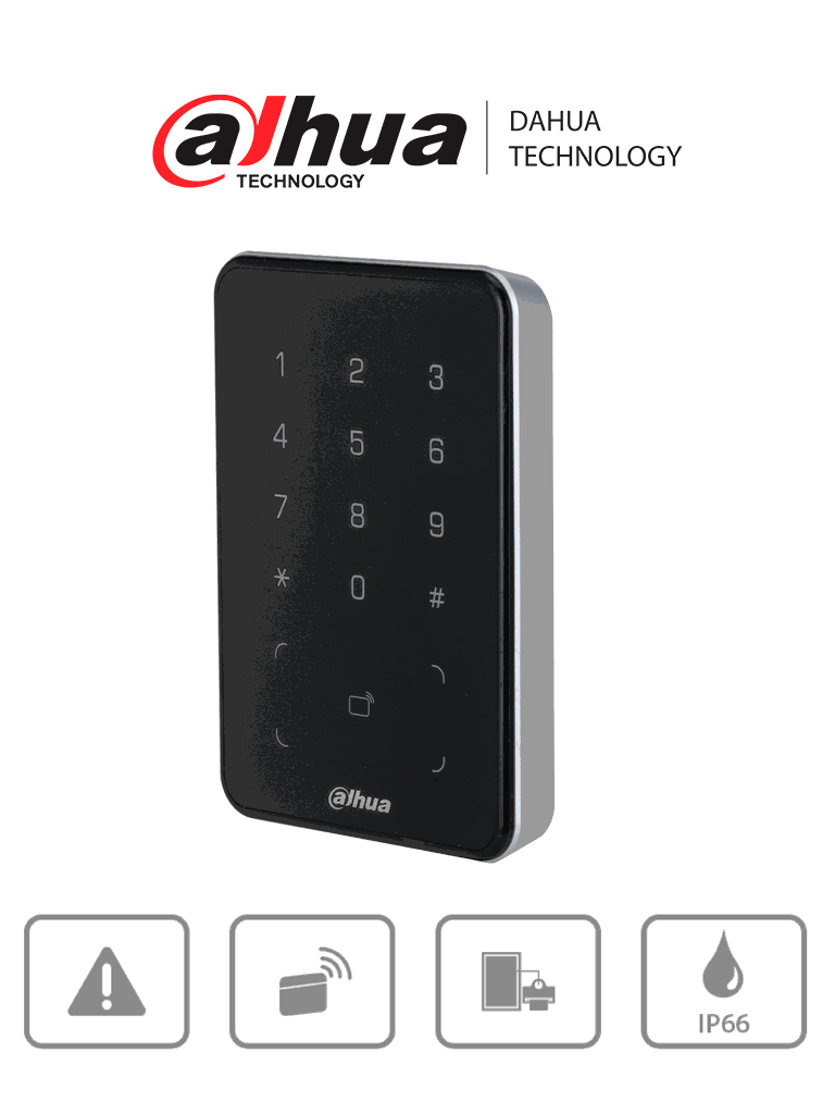 DAHUA DHI-ASR2101A - Lectora de Tarjetas MiFare con Teclado Touch