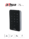 DAHUA DHI-ASR2101A-ME  - Lectora con Tecnología Dual con Teclado para Panel de Control de Acceso