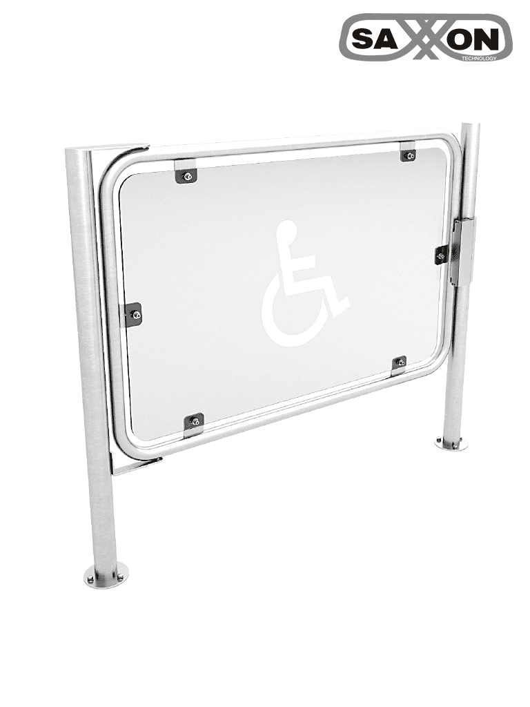 SAXXON MVSPLUS - Puerta de Cortesía de Acero Inoxidable y Acrílico