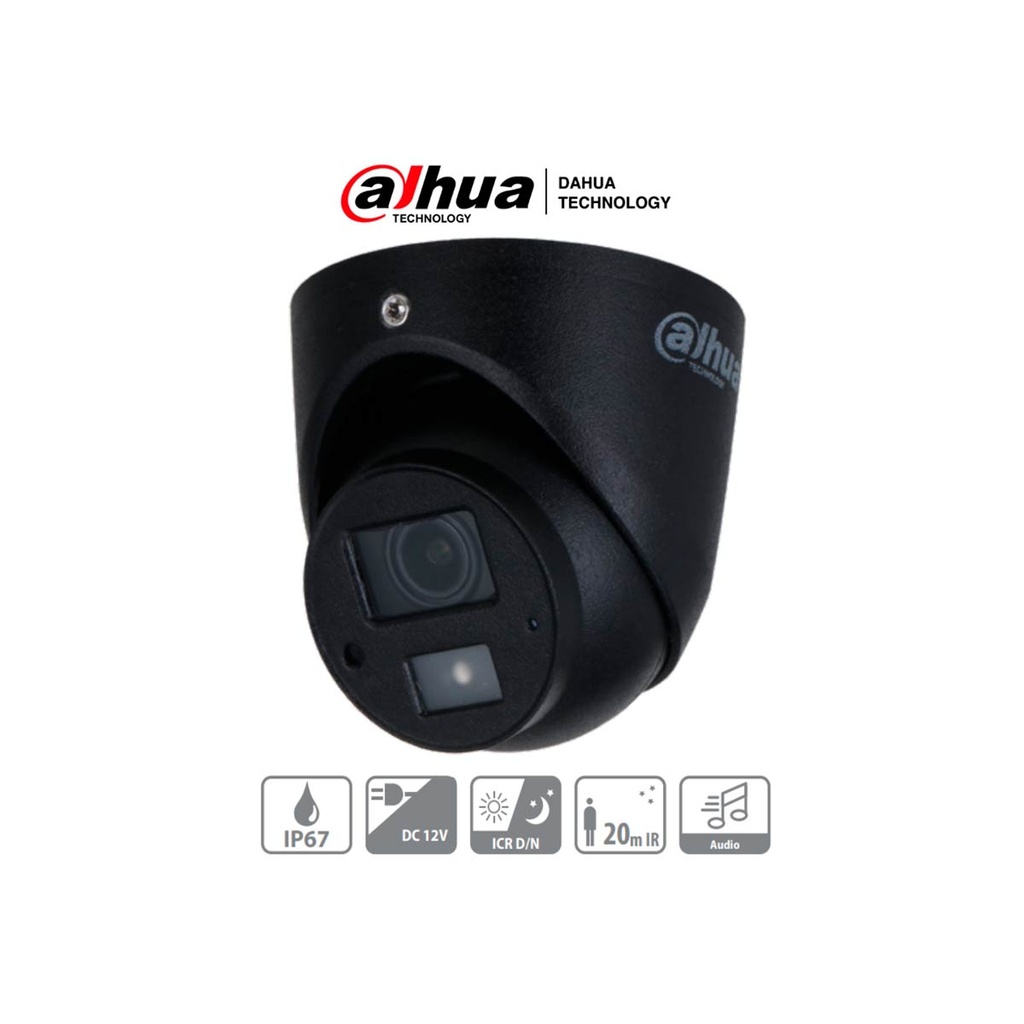 DAHUA HAC-HDW3200G-M-0360B - Camara Mini Domo 1080p/ Especial para DVR Movil Dahua