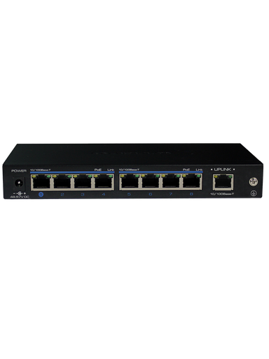 UTEPO UTP3SW08TP120 - Switch  PoE de 9 Puertos Fast Ethernet/ 8 Puertos PoE