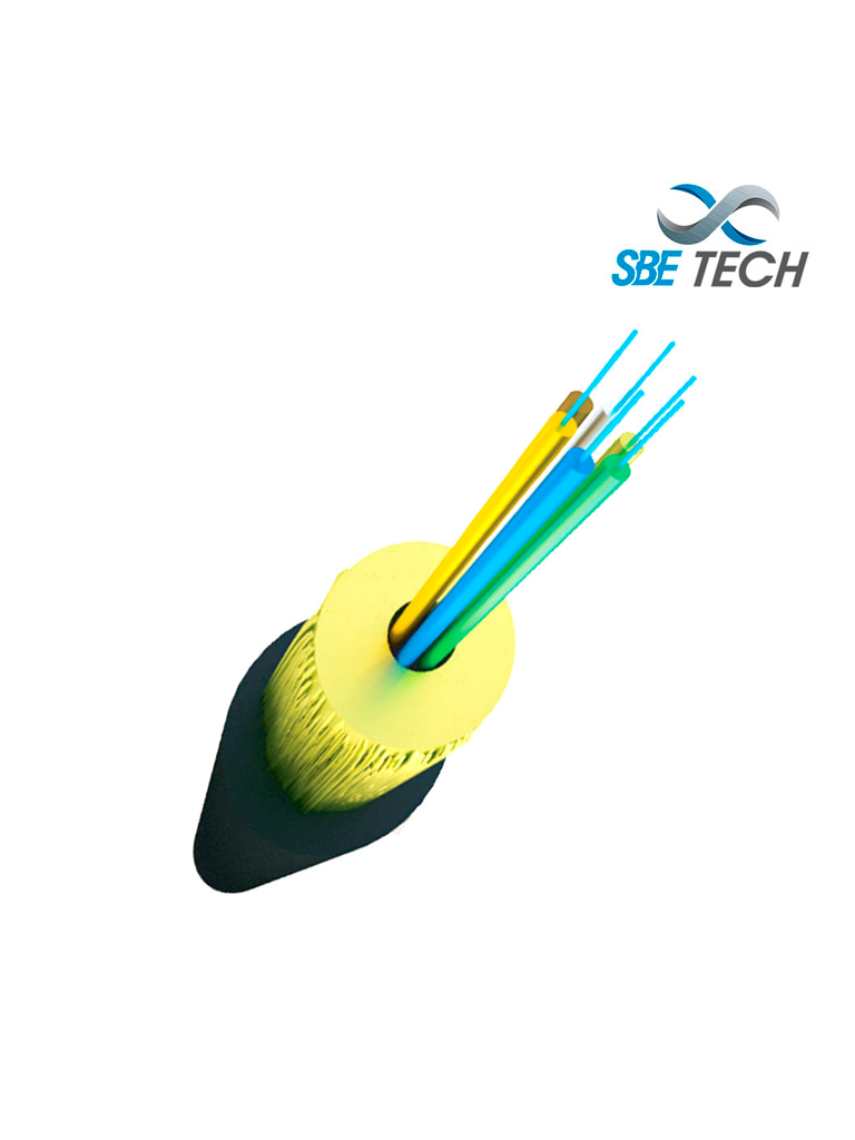 SBETECH SBE-FOEXAR6MM50M4 - 1 metro de fibra óptica  MULTIMODO con armadura metalica 50/125 de 6 hilos OM4 10G / múltiplo de venta de 100 mts