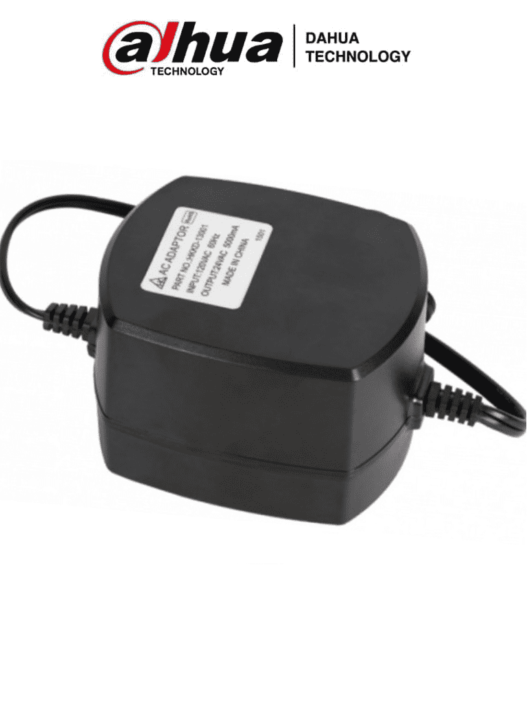 DAHUA AC24V5A - Transformador de Voltaje de 24 V AC a 5 Amperes/ Color Negro/ Entrada de AC120V 60Hz / Certificaciones CE/UL/CCC/ 