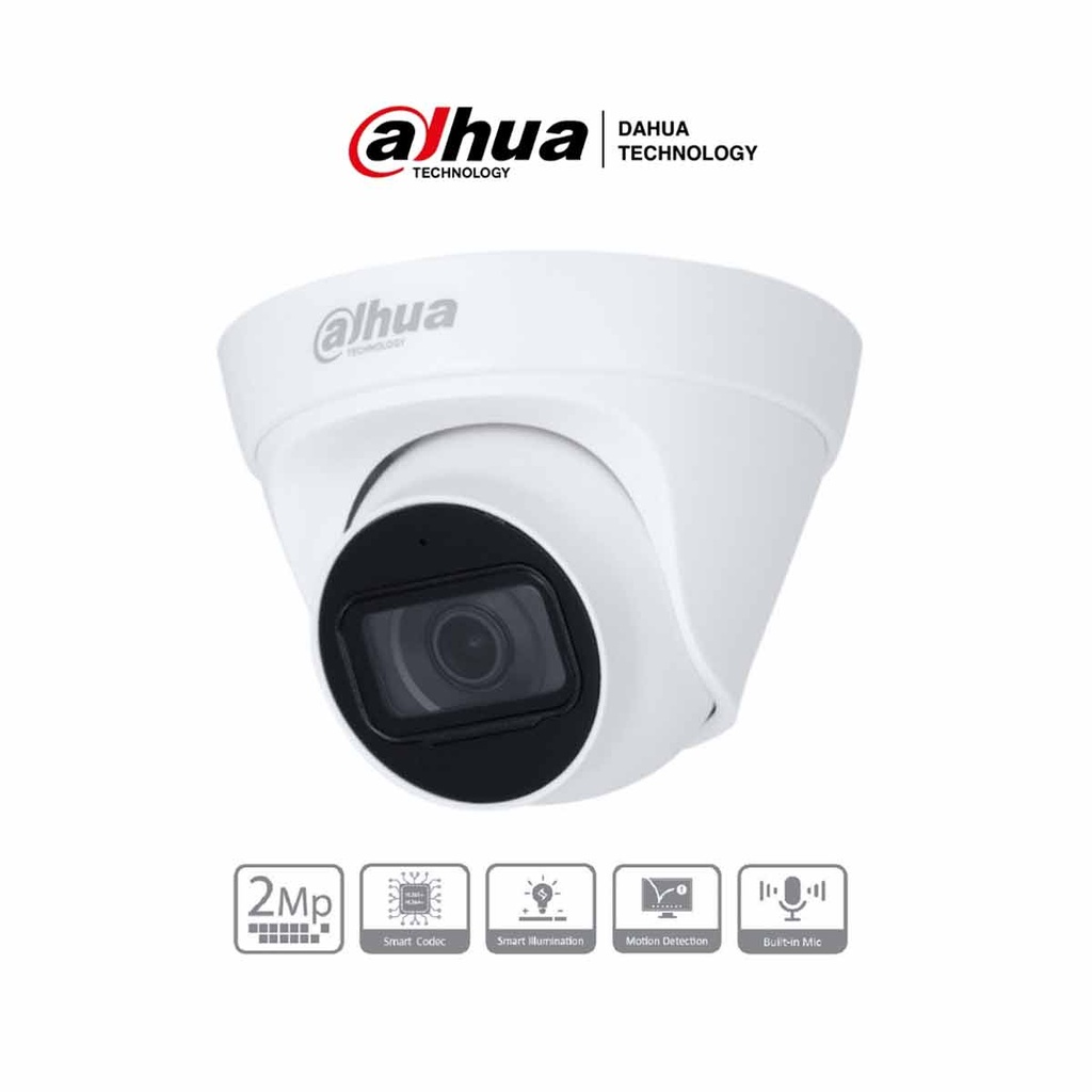 DAHUA IPC-HDW1230T1-A-S5 - Camara IP Domo de 2 Megapixeles 