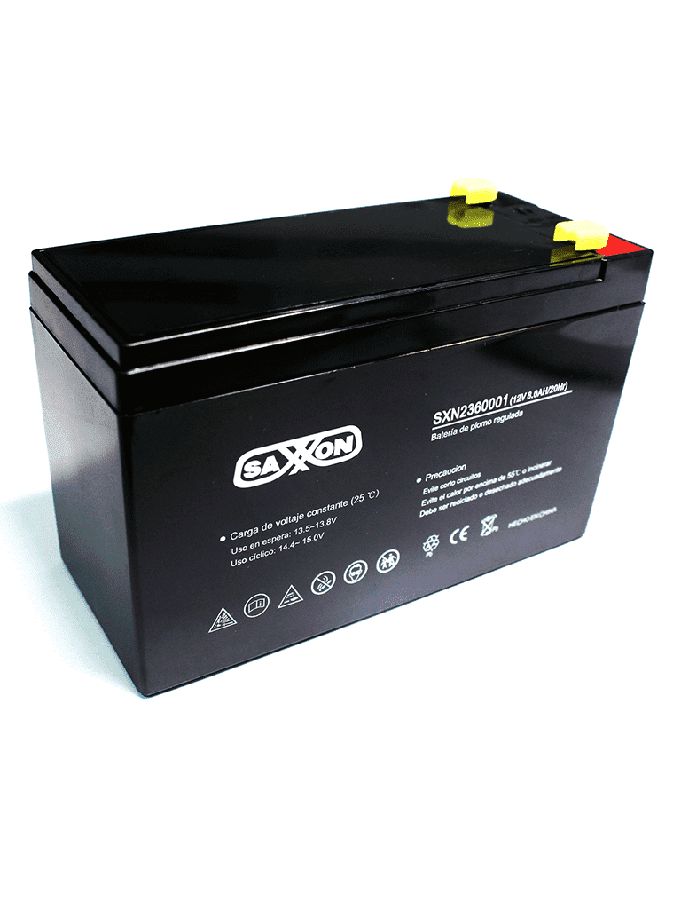 SAXXON CBAT8AH - Batería de respaldo de 12V 8AH (1007114)