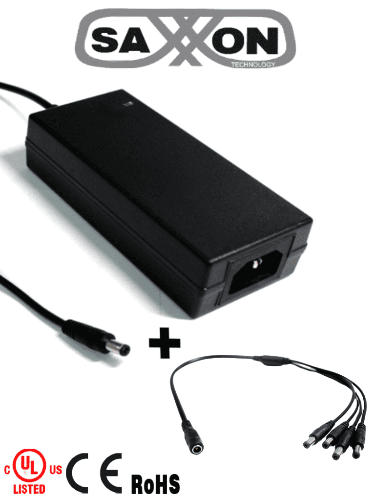 SAXXON PSU1205DPAQD - Paquete de Fuente de Poder de 12 Vcc 5 Amperes 