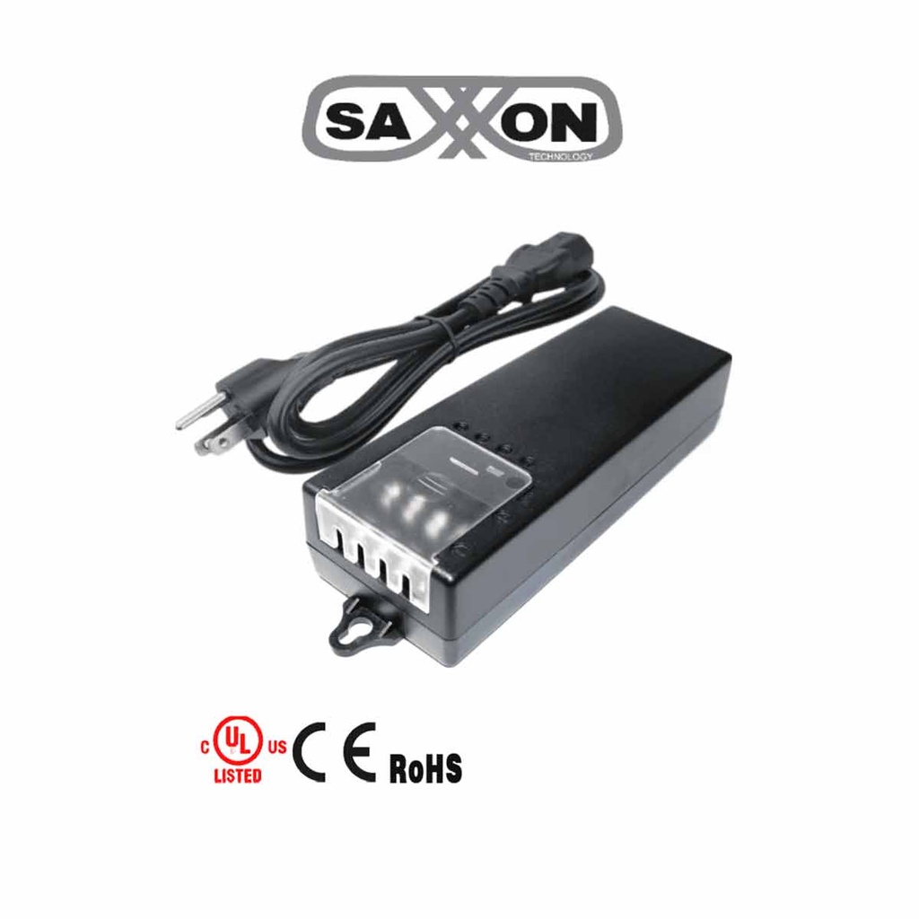SAXXON PSU1250D4D - Fuente de Poder de Poder de 4 Canales 12 Vcc 5 Amperes