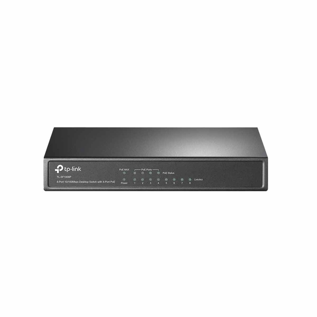 Tl-SF1008P Switch PoE no Administrable de escritorio 8 puertos 10/100 Mbps, 4 puertos PoE