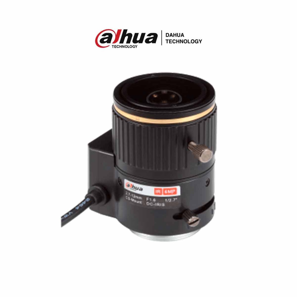 DAHUA PFL2712 - Lente varifocal de 6MP 1/2.7” de 2.7-12mm