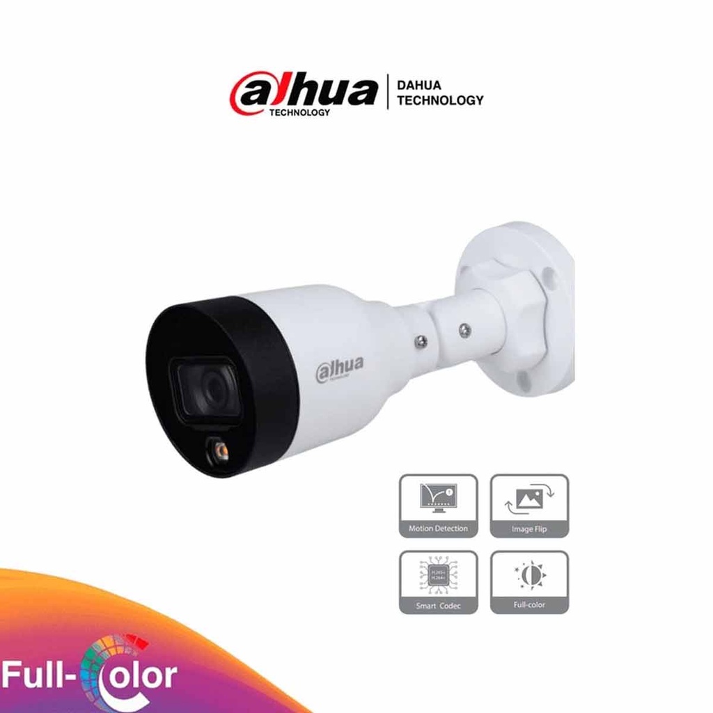 DAHUA IPC-HFW1239S1-LED-S4 - Cámara IP Bullet Full Color 2 MP/ Lente de 2.8mm 