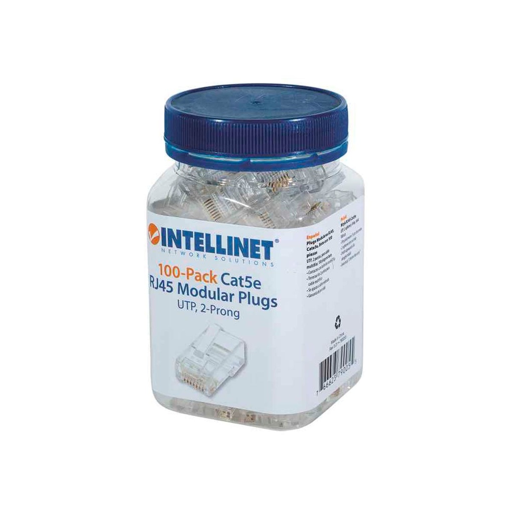 INTELLINET 790055 PLUG RJ45 CAT5E BOTE CON 100PZAS 
