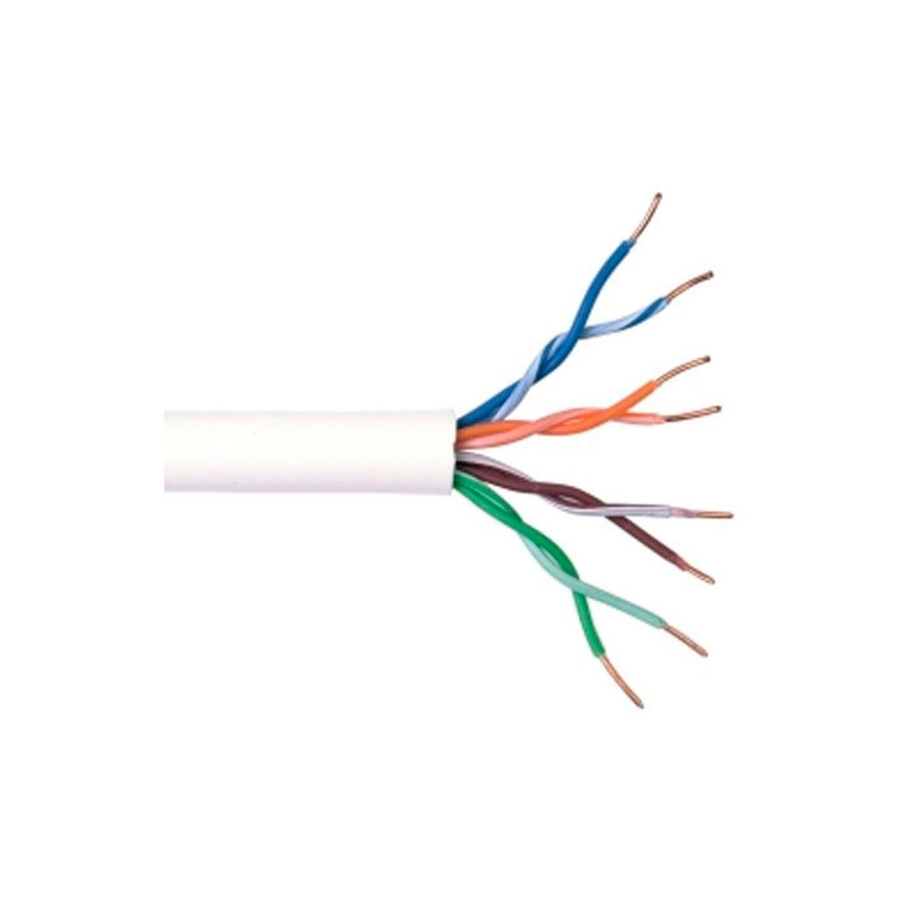 Cable100%Cobre Cat5E 305M Blanco 