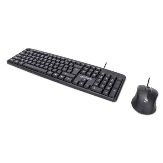Kit Manhattan 178464 Teclado y mouse óptico cableados (1014226)