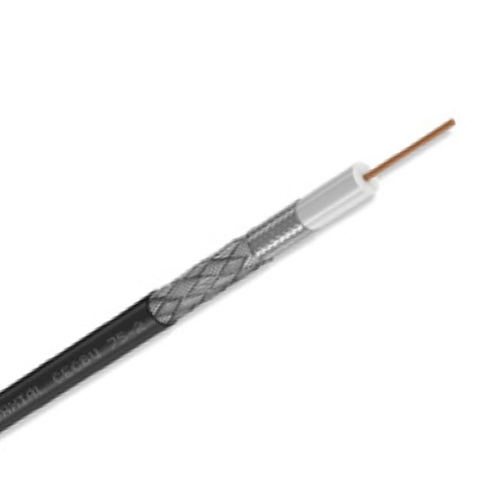 Condumex Bobina de Cable Coaxial, 18 AWG, 500 Metros, Negro (1009906)