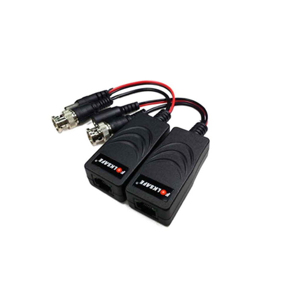 Folksafe Balun Transceptor y Receptor de Video FS-HD4301VP, 1 Canal, BNC