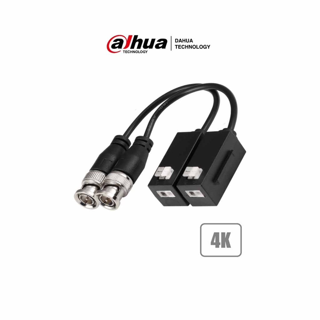DAHUA PFM8004K - Par de Transceptores Pasivos 4k/ Resolución de Hasta 8 Megapíxeles