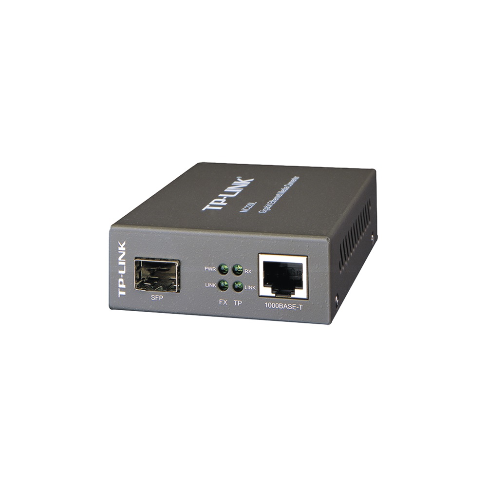 Convertidor Multimedia SFP Gigabit, 1 Puerto RJ45 1000 Mbps, 1 Puerto SFP
