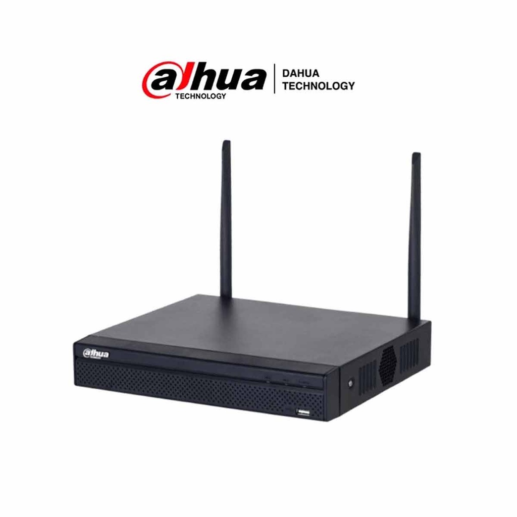 DAHUA NVR1104HS-W-S2 - NVR WiFi de 4 Megapíxeles/ 4 Canales IP/ H.265