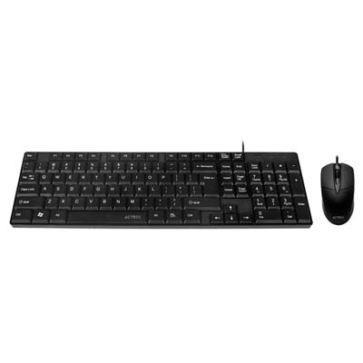 ACTECK AC-933407 KIT TECLADO Y MOUSE ALA  Kit Teclado y Mouse Alambrico (1014702)