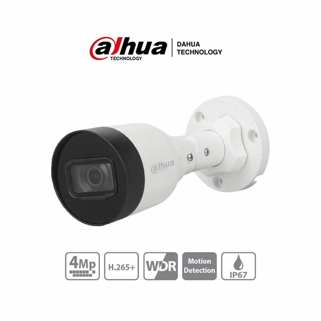 DAHUA IPC-HFW1431S1-S4 - Cámara IP Bullet de 4 MP