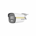 Bala TURBOHD 4K/ Imagen a color 24/7 Lente 3.6 mm / METAL / Luz Blanca 40 mts / Exterior IP67 / WDR 130 dB