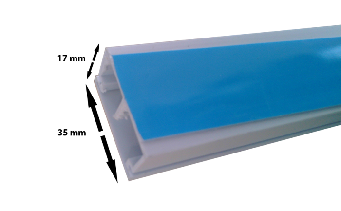 HM HM1735A-2 CANALETA PVC 17X35 2M ADHES 