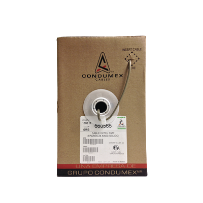 CONDUMEX 660565 CABLE TELEFONICO CMR 2 PARES (1005799)