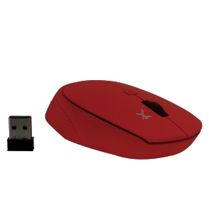 PERFECT CHOICE PC-045045 MOUSE INALAMBRICO ROOT DE COLOR ROJO, USB RF (1004601)