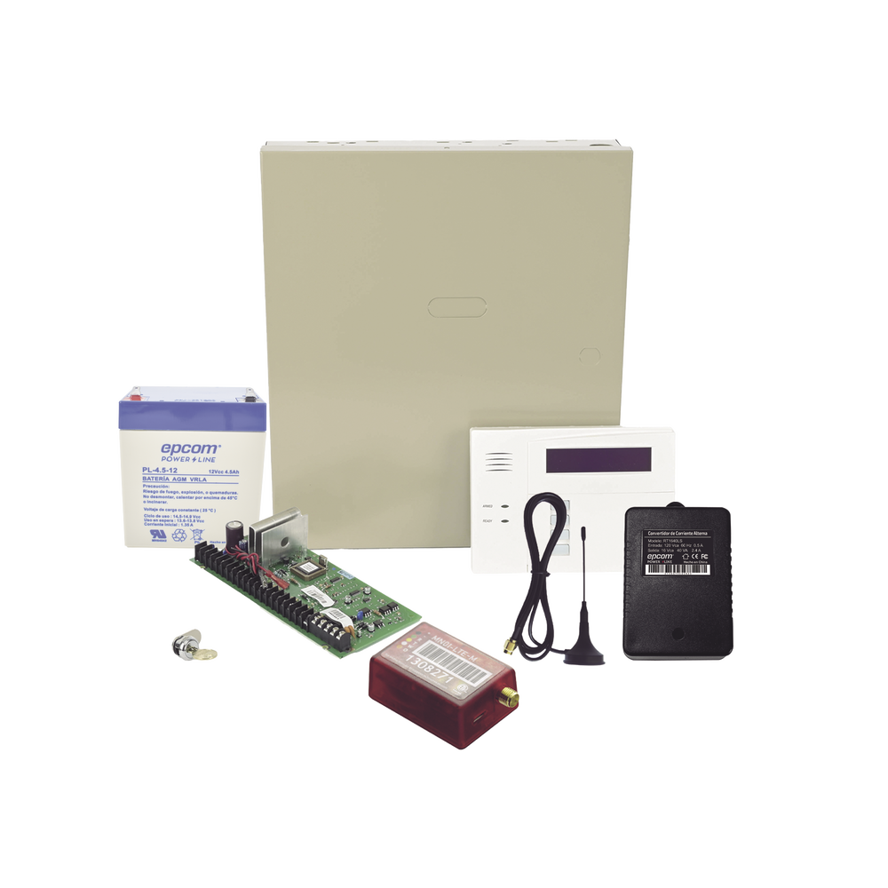 Kit Vista48LA con comunicador 4GLTEM/5G MN01, Teclado, Gabinete, Batería y Transformador