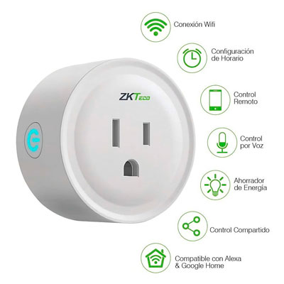 ZKTECO SP1 ENCHUFE WIFI SMART PLUG (1014106)