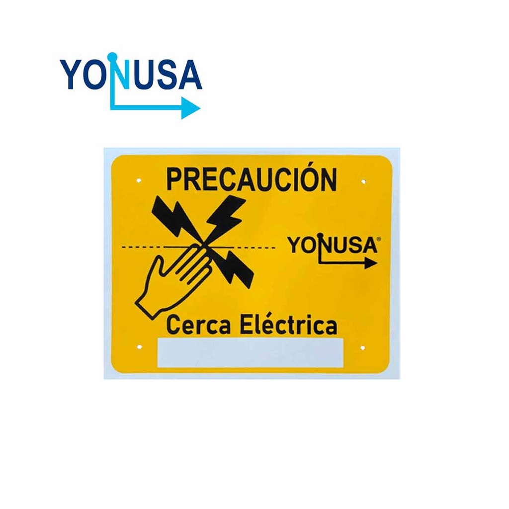 YONUSA LPVOLTAS - Letrero o anuncio genérico preventivo de alta tensión para colocación en cercos eléctricos