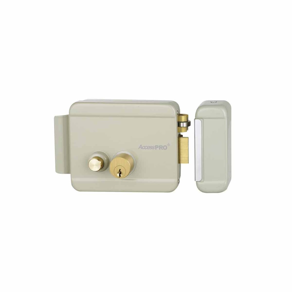 Cerradura Eléctrica con Botón de Salida/ Incluye Llave / Exterior / Derecha 