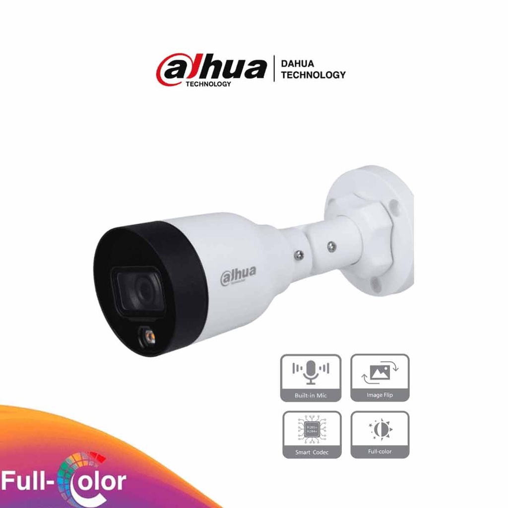 DAHUA IPC-HFW1439S1-A-LED-S4  -Camara IP Bullet de 4 MP/ Full Color/ Lente de 2.8mm