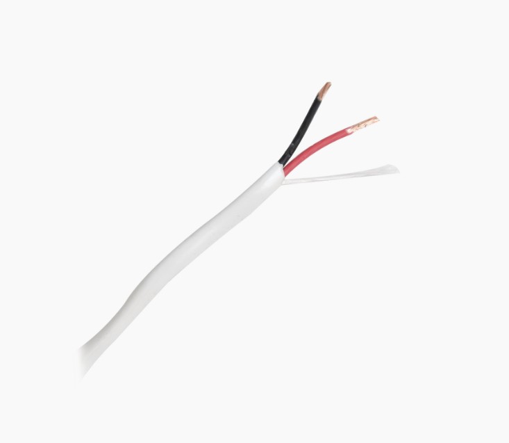 Bobina de 305 metros de cable 2 X 18 AWG, Uso INTERIOR, tipo CM-CL2, de color blanco 