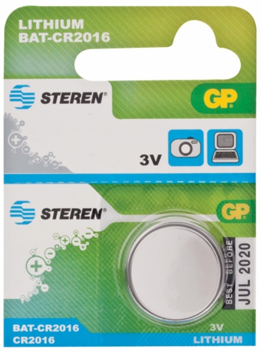 STEREN BAT-CR2016 PILA BOTON 3V 