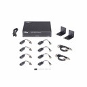 Kit de TRANSCEPTOR ACTIVO DE 8 CANALES / VIDEO+PODER en un solo Cable UTP 