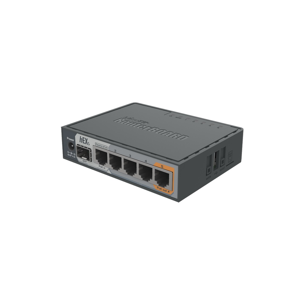 Router Dual Core, 5 puertos Gigabit, 1 Puerto SFP, PoE in, PoE Out 