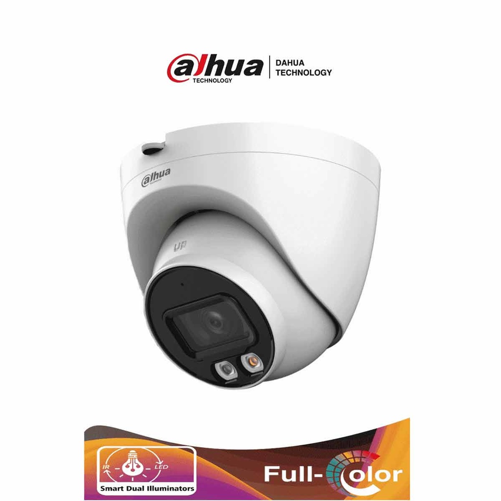DAHUA IPC-HDW2449T-S-IL - Cámara Domo IP de 4 Megapíxeles/ Iluminador Dual 