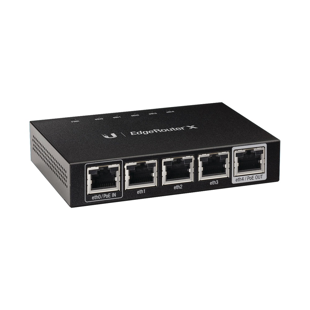 EdgeRouter X de 5 puertos Gigabit con funciones avanzadas de ruteo 