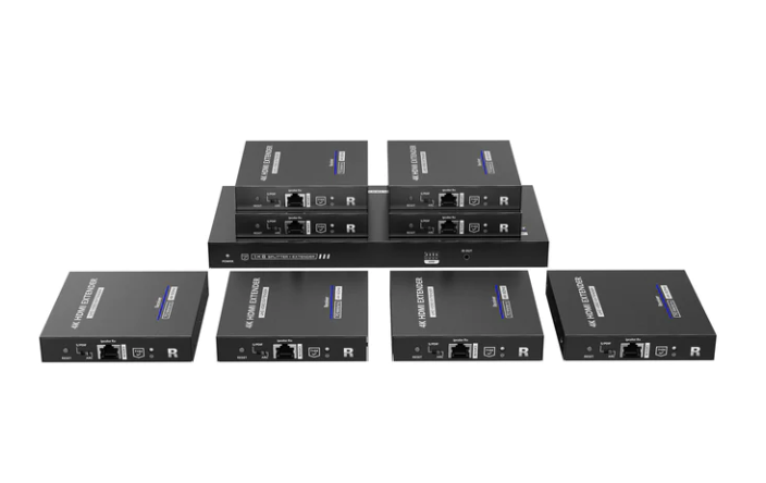 EPCOM TITANIUM Kit Divisor y Extensor HDMI / Divide 1 Fuente HDMI a 8 Pantallas 