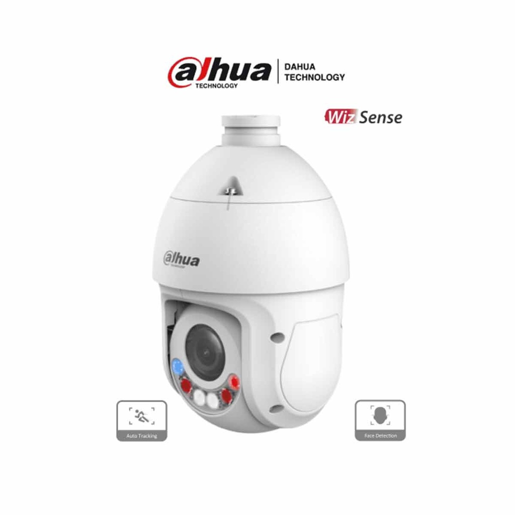 DAHUA SD4E425GB-HNR-A-PV1 - Cámara IP PTZ de 4 MP con WizSense, TiOC, FullColor, zoom 25x, Quick Pick, AutoTracking, SMD 4.0, IR 100 m, luz visible 50 m
