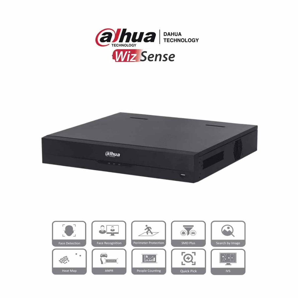 DAHUA NVR4416-16P-EI - NVR de 8 Megapíxeles/16 Canales IP
