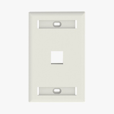 NK1FIWY- Placa de Pared Vertical, Salida Para 1 Puerto Keystone, Con Espacios Para Etiquetas