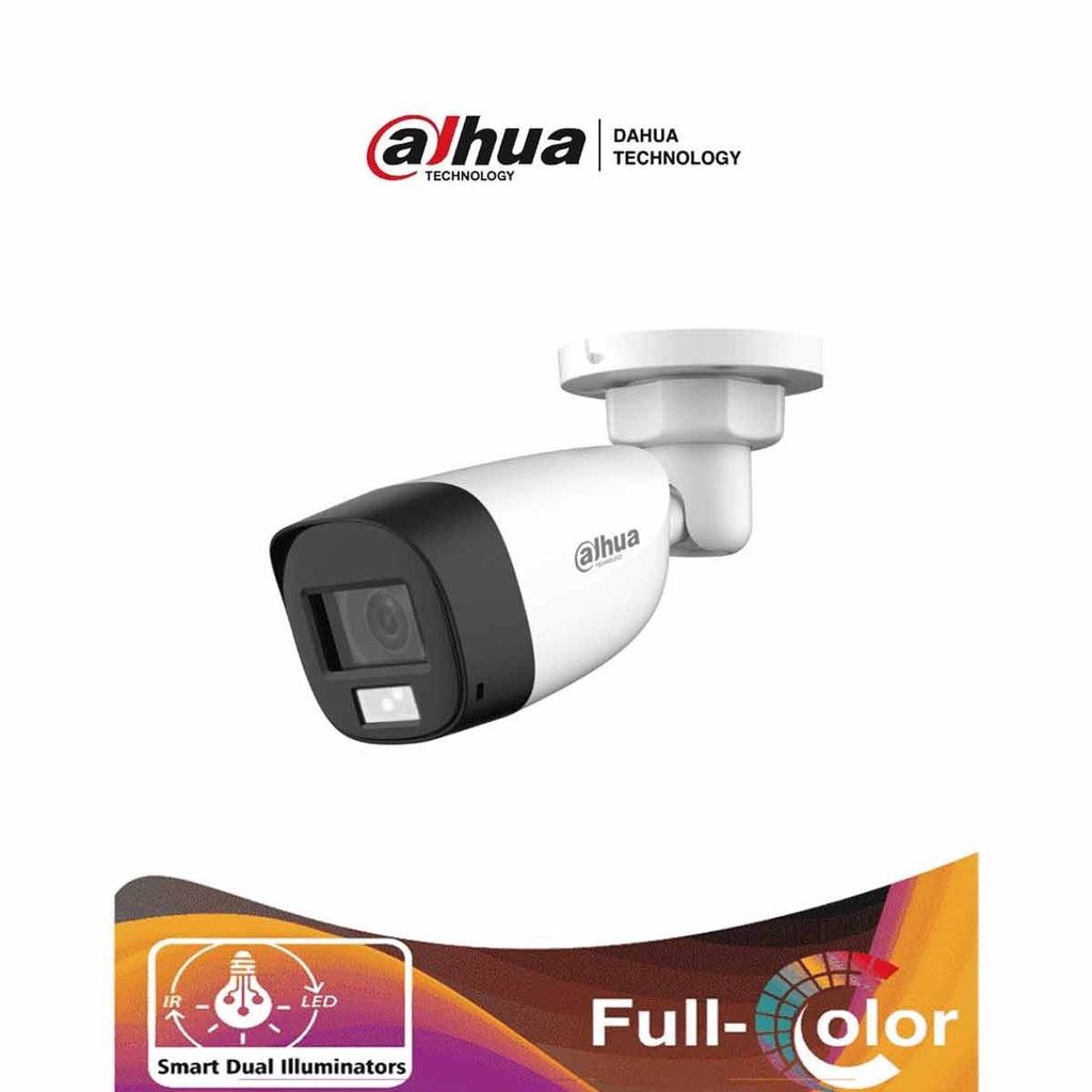 HAC-HFW1500CL-IL-A - Camara Bullet de 5 Megapixeles/ Iluminación Dual Inteligente + FullColor/ Lente de 2.8mm/ (590435)