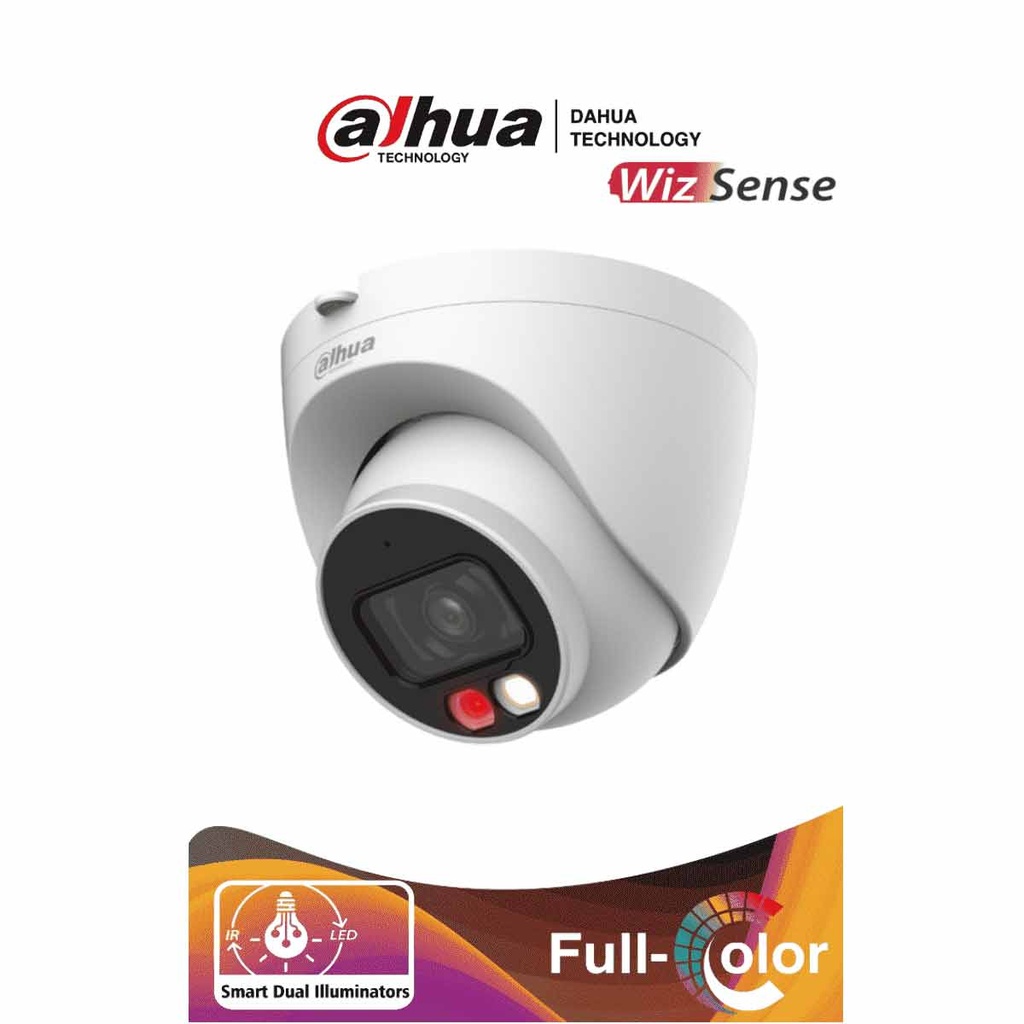DAHUA IPC-HDW2249T-S-IL - Cámara IP Domo de 2 Megapíxeles/ Con Iluminador Dual 