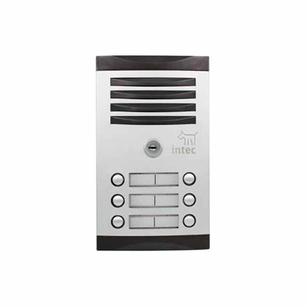 INTEC TNK-6 FRENTE 6 BOTONES P/EDIFICIO 