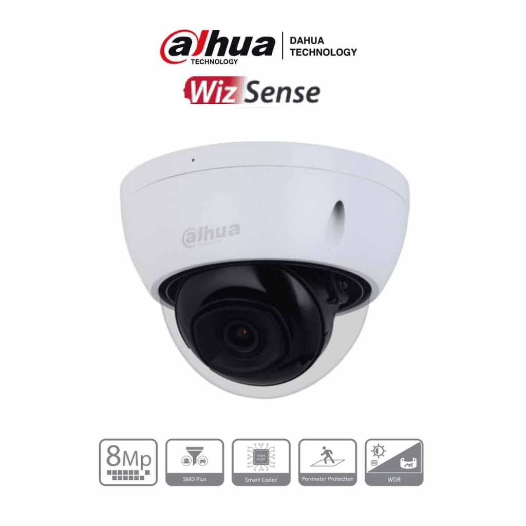 DAHUA IPC-HDBW2841E-S -Cámara IP Domo Antivandálica 4k