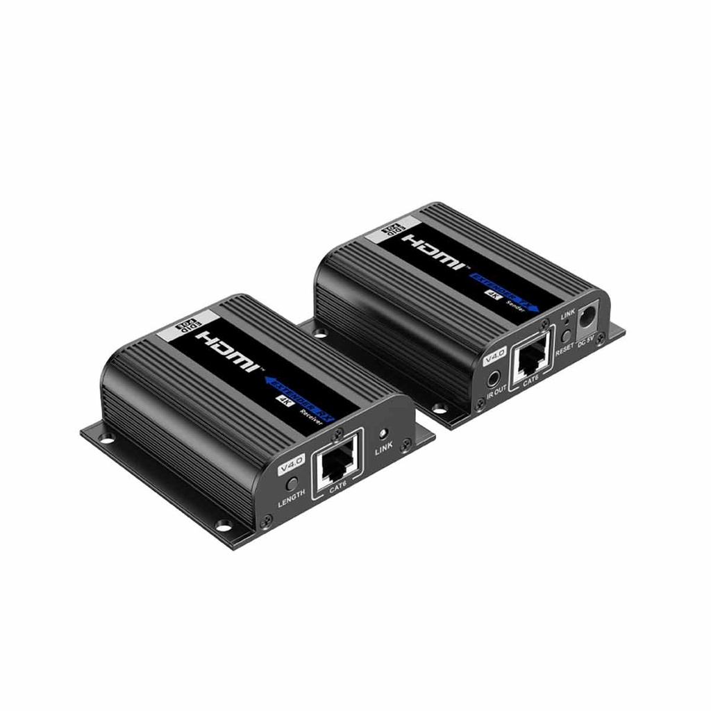 Kit Extensor HDMI para distancias de 50 metros / Soporta resoluciones 4K / Cat 6a, 7