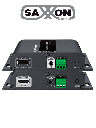 SAXXON LKV683S- Kit extensor HDMI para Hasta 120 Metros/ Resolucion 4K @30Hz/ Formato de conexión Uno a Uno o Uno a Muchos/ Soporta hasta 253 Receptores/ Conexión con Cable CAT 5E&6/ Control RS232/ HdBIT/ Transmision de IR/